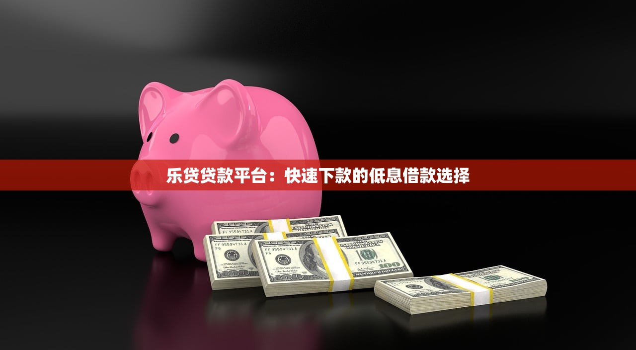 乐贷贷款平台：快速下款的低息借款选择