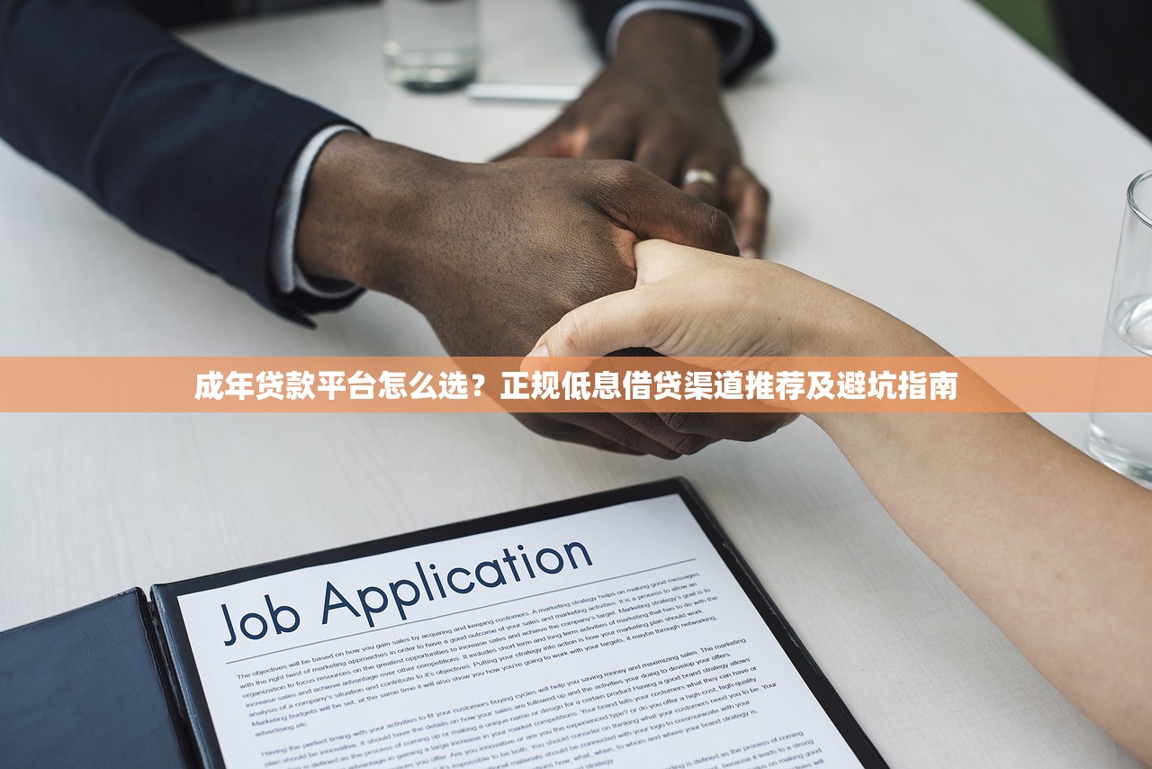 成年贷款平台怎么选？正规低息借贷渠道推荐及避坑指南