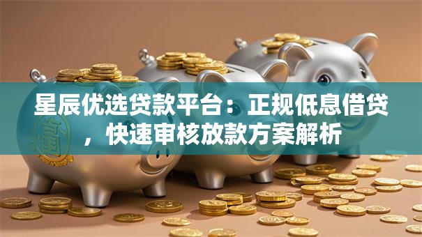 星辰优选贷款平台：正规低息借贷，快速审核放款方案解析