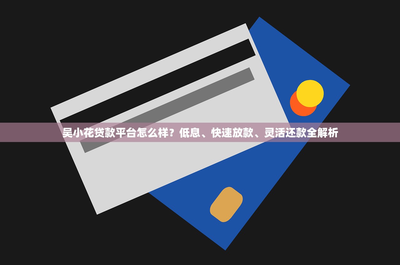 吴小花贷款平台怎么样？低息、快速放款、灵活还款全解析