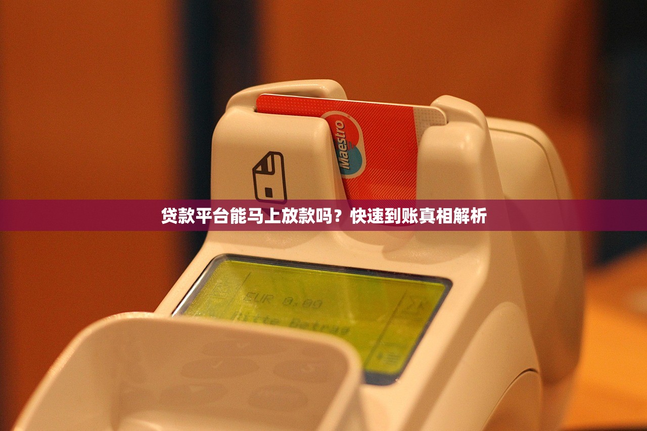 贷款平台能马上放款吗？快速到账真相解析