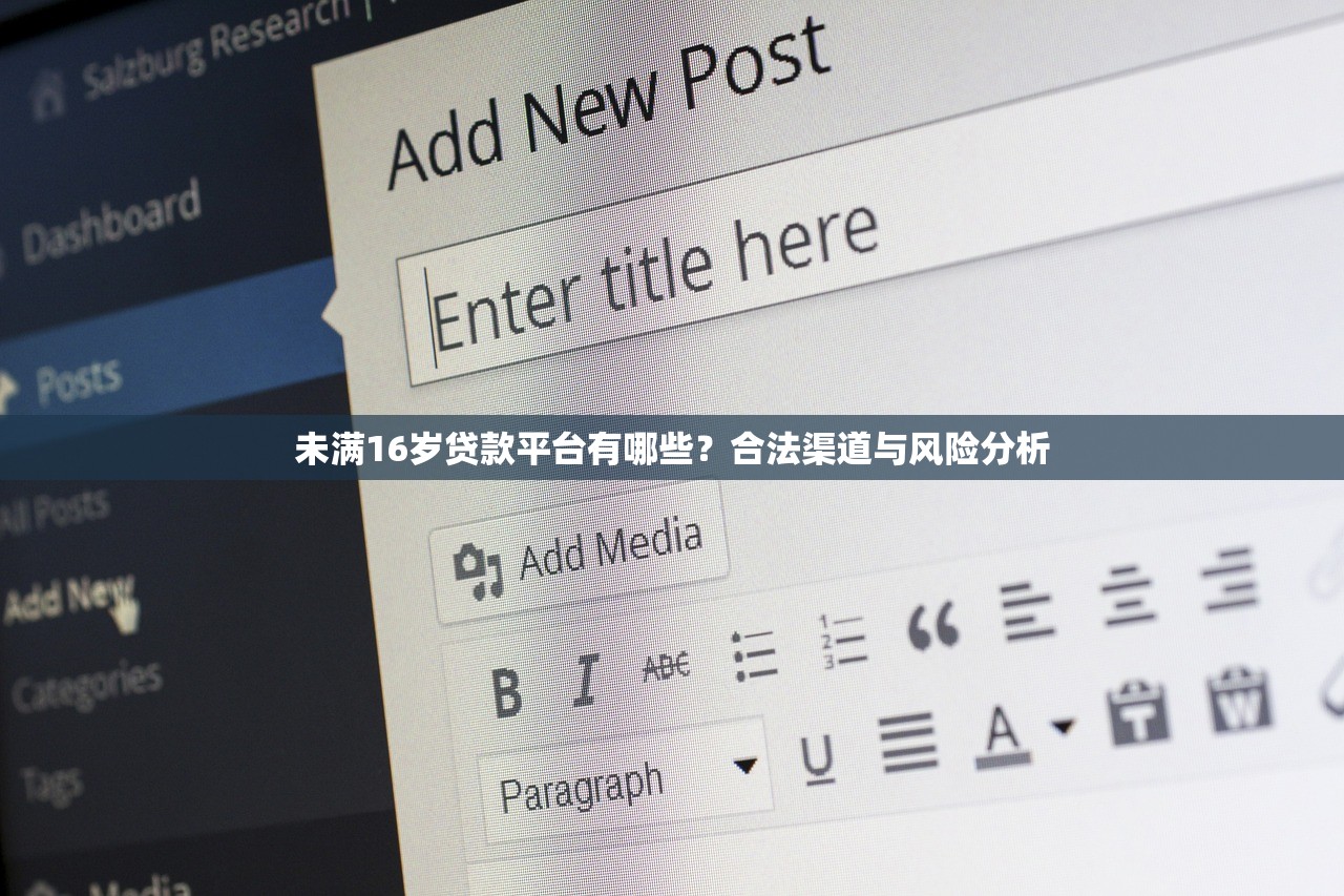 未满16岁贷款平台有哪些？合法渠道与风险分析