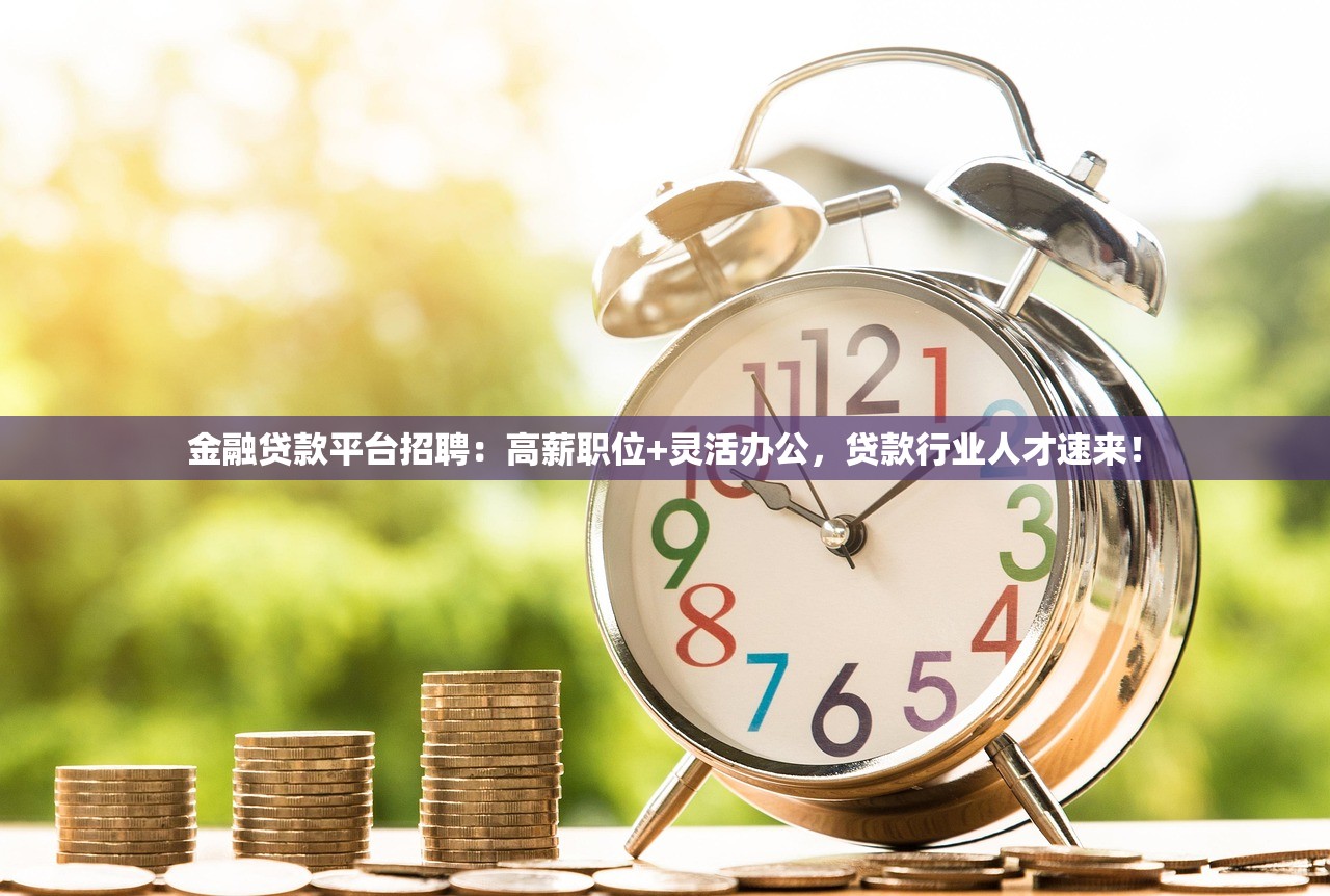 金融贷款平台招聘:高薪职位+灵活办公,贷款行业人才速来! 金融贷款平台招聘:高薪职位+灵活办公,贷款行业人才速来!
