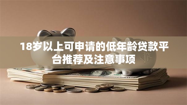 18岁以上可申请的低年龄贷款平台推荐及注意事项 18岁以上可申请的低年龄贷款平台推荐及注意事项