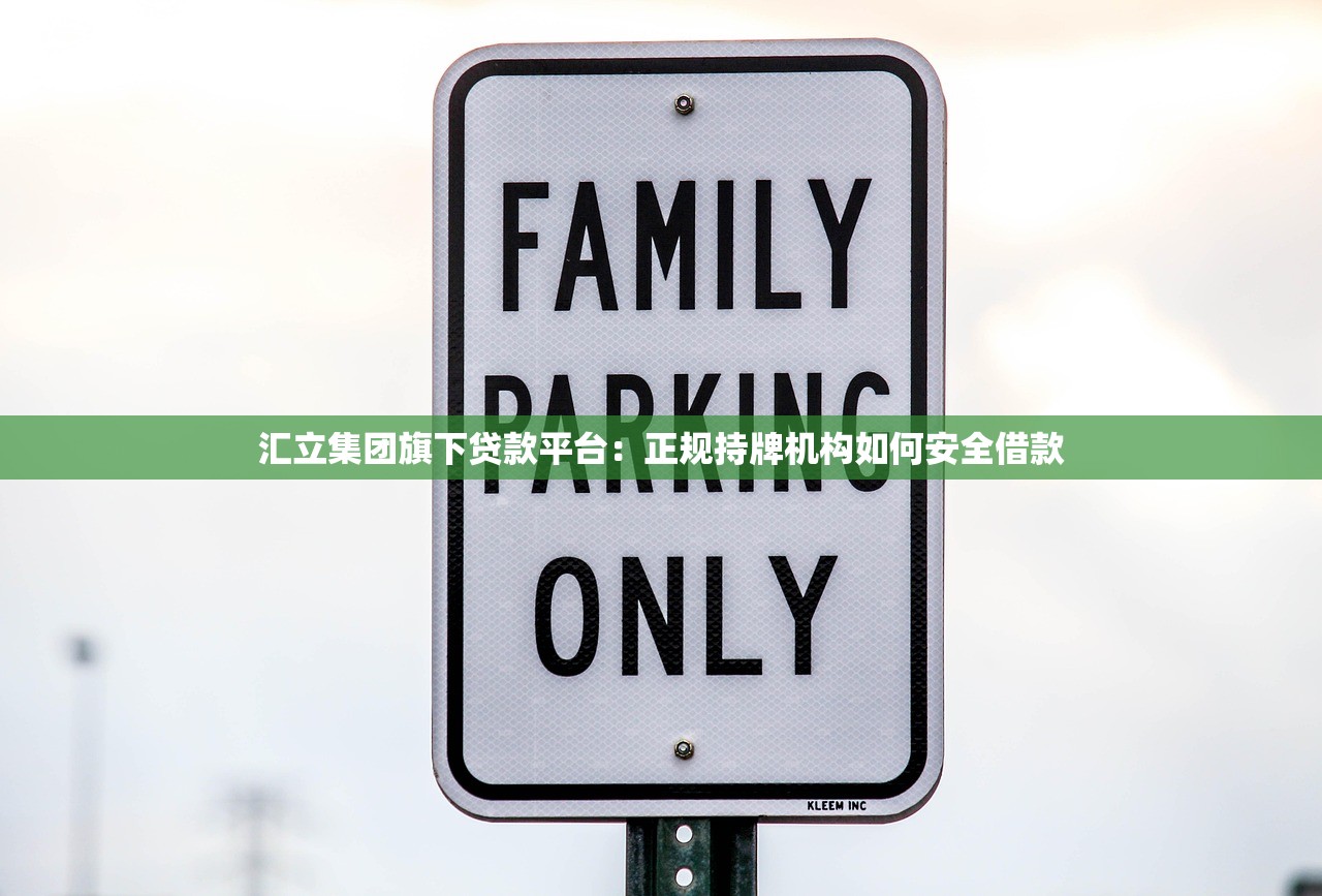 汇立集团旗下贷款平台：正规持牌机构如何安全借款