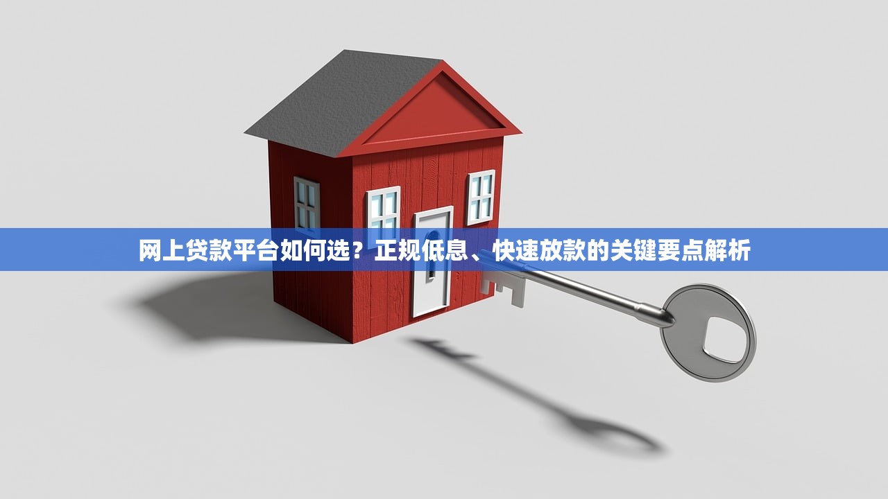 网上贷款平台如何选?正规低息、快速放款的关键要点解析 网上贷款平台如何选?正规低息、快速放款的关键要点解析