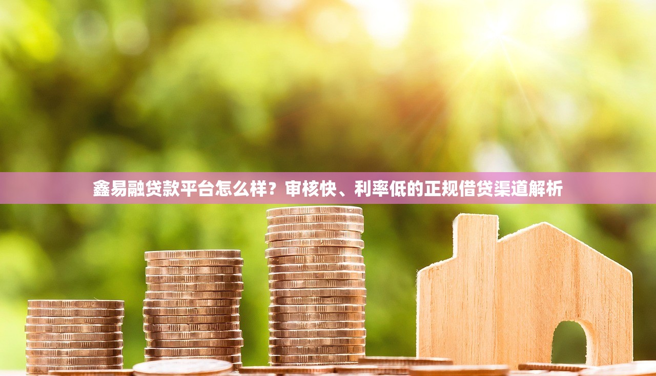 鑫易融贷款平台怎么样？审核快、利率低的正规借贷渠道解析