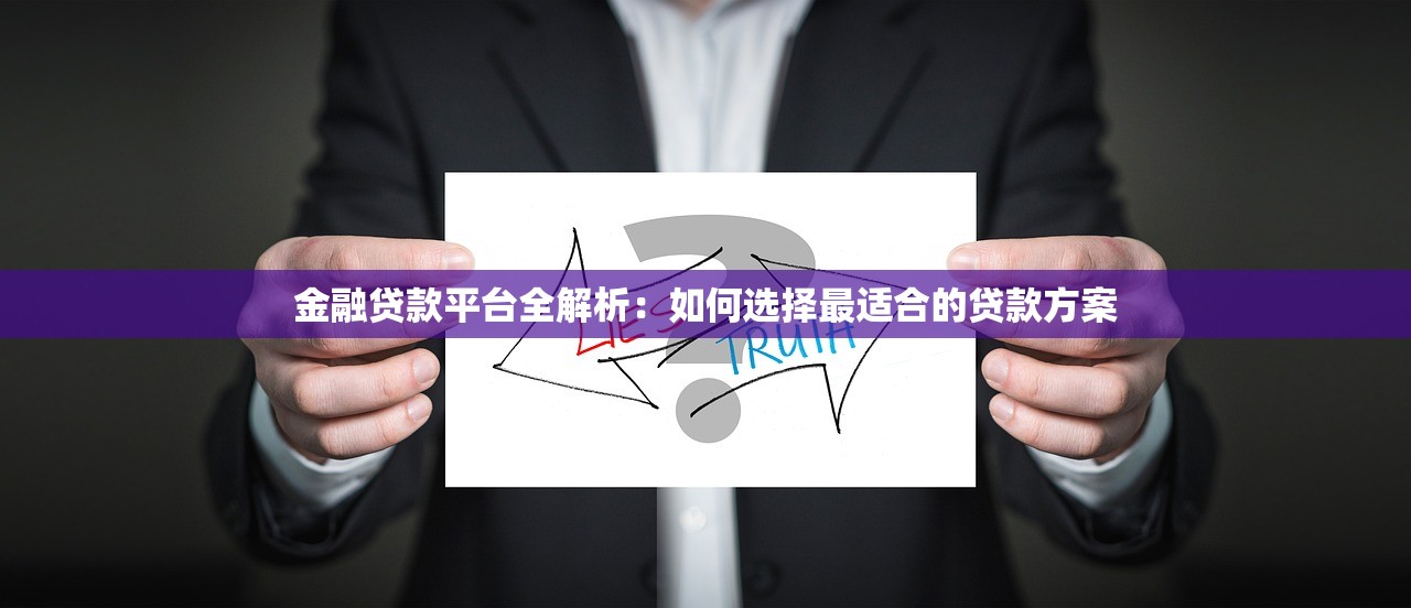 金融贷款平台全解析:如何选择最适合的贷款方案 金融贷款平台全解析:如何选择最适合的贷款方案