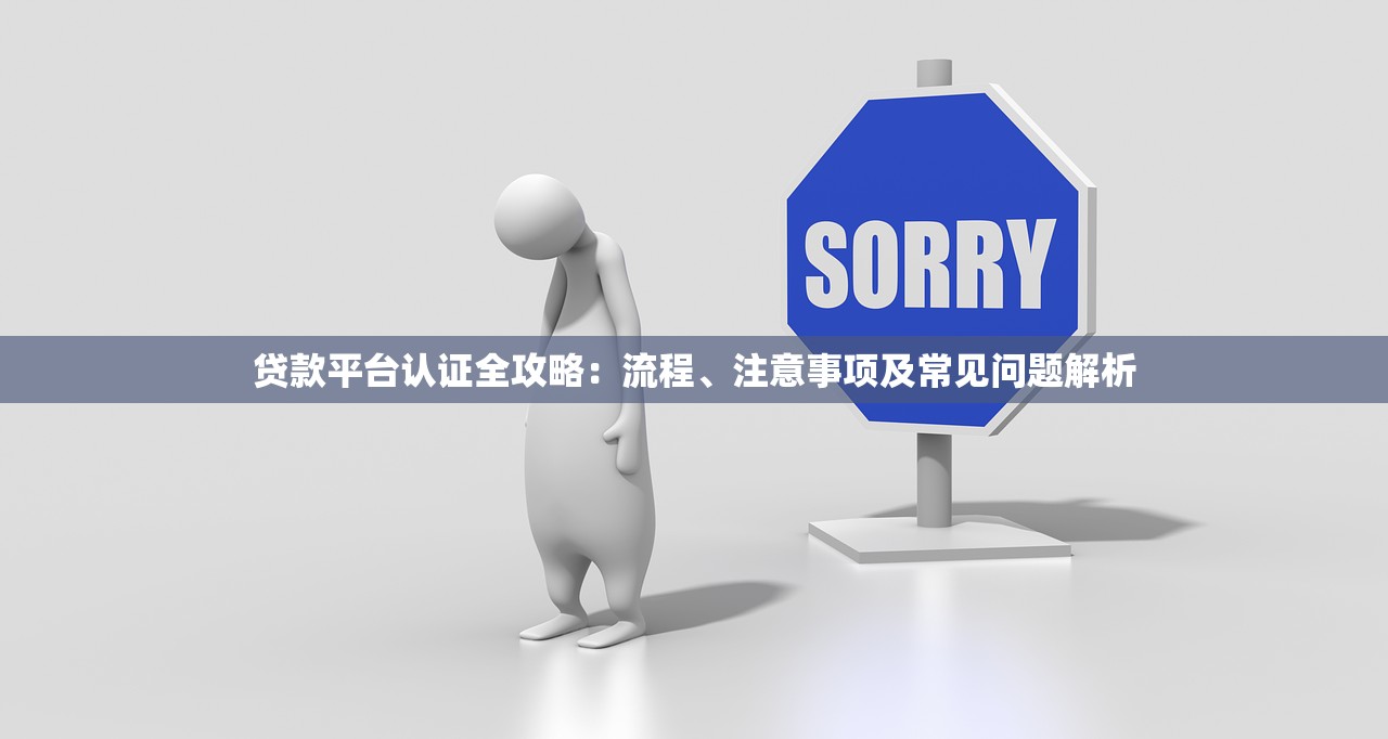 贷款平台认证全攻略：流程、注意事项及常见问题解析