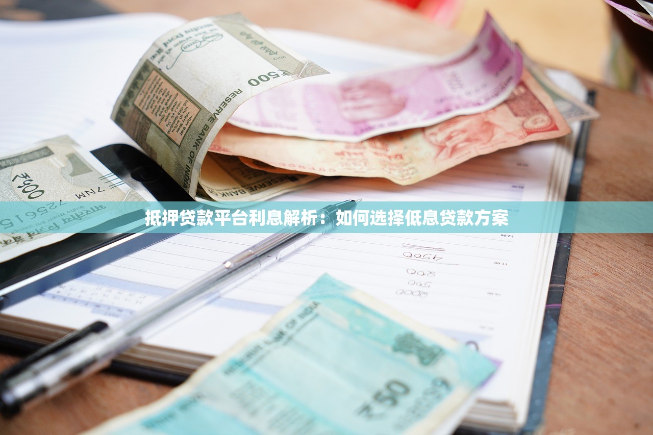 抵押贷款平台利息解析：如何选择低息贷款方案