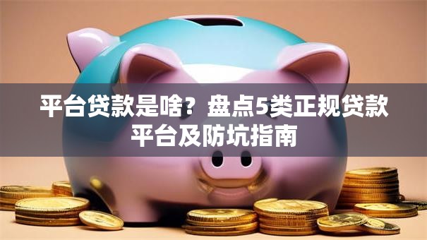 平台贷款是啥？盘点5类正规贷款平台及防坑指南