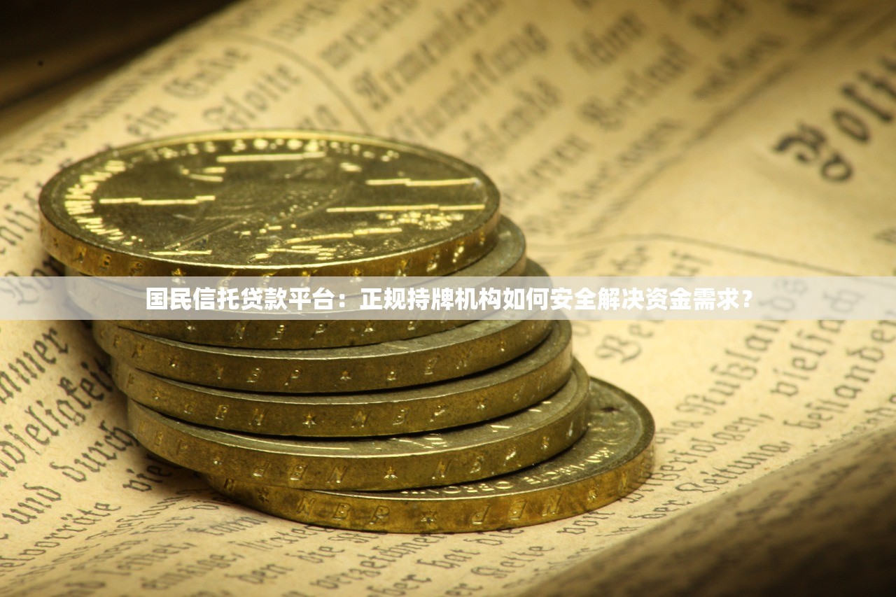 国民信托贷款平台：正规持牌机构如何安全解决资金需求？