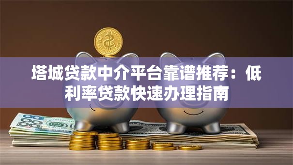 塔城贷款中介平台靠谱推荐：低利率贷款快速办理指南