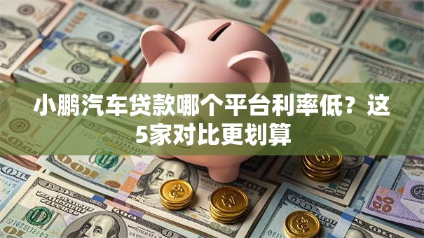 小鹏汽车贷款哪个平台利率低？这5家对比更划算