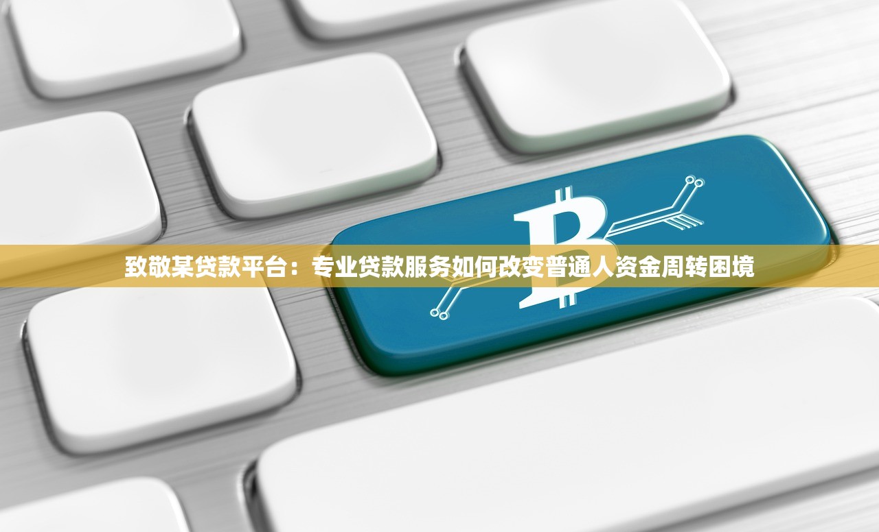 致敬某贷款平台：专业贷款服务如何改变普通人资金周转困境