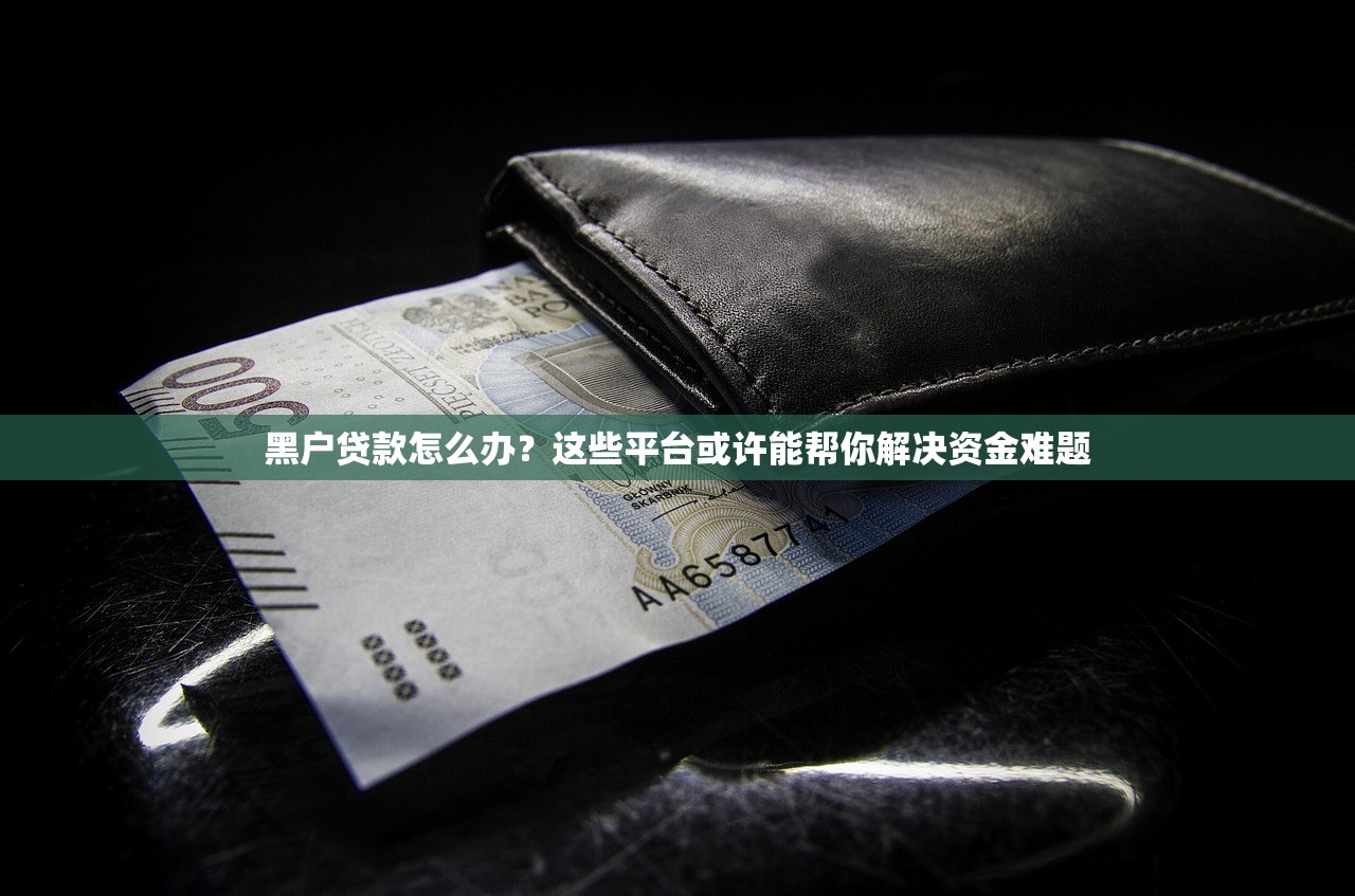 黑户贷款怎么办?这些平台或许能帮你解决资金难题 黑户贷款怎么办?这些平台或许能帮你解决资金难题