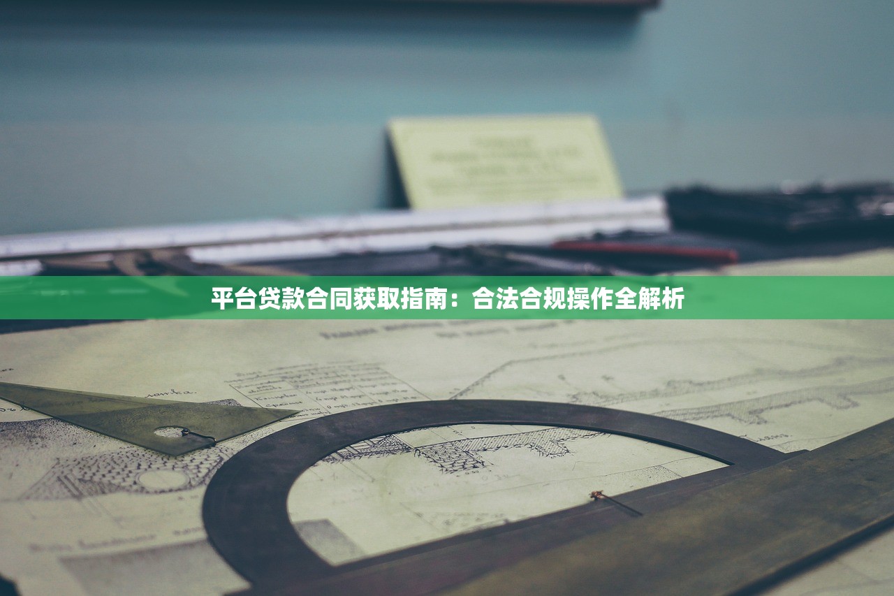 平台贷款合同获取指南：合法合规操作全解析
