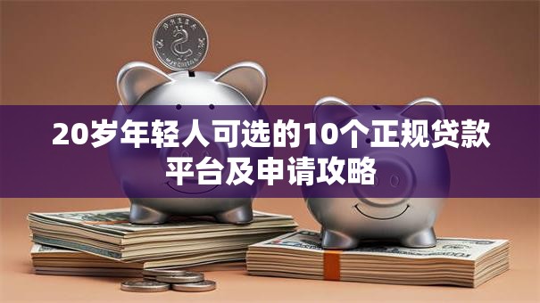 20岁年轻人可选的10个正规贷款平台及申请攻略