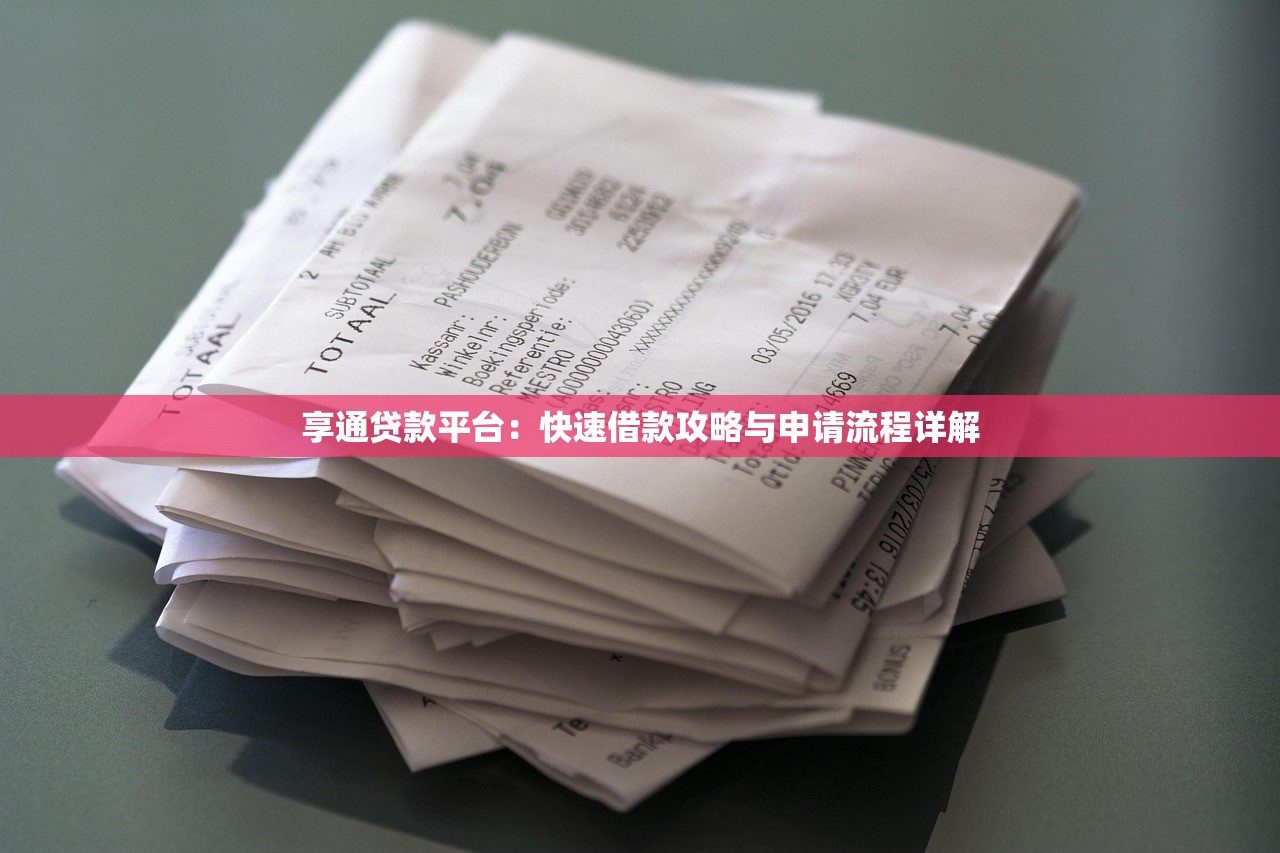 享通贷款平台：快速借款攻略与申请流程详解