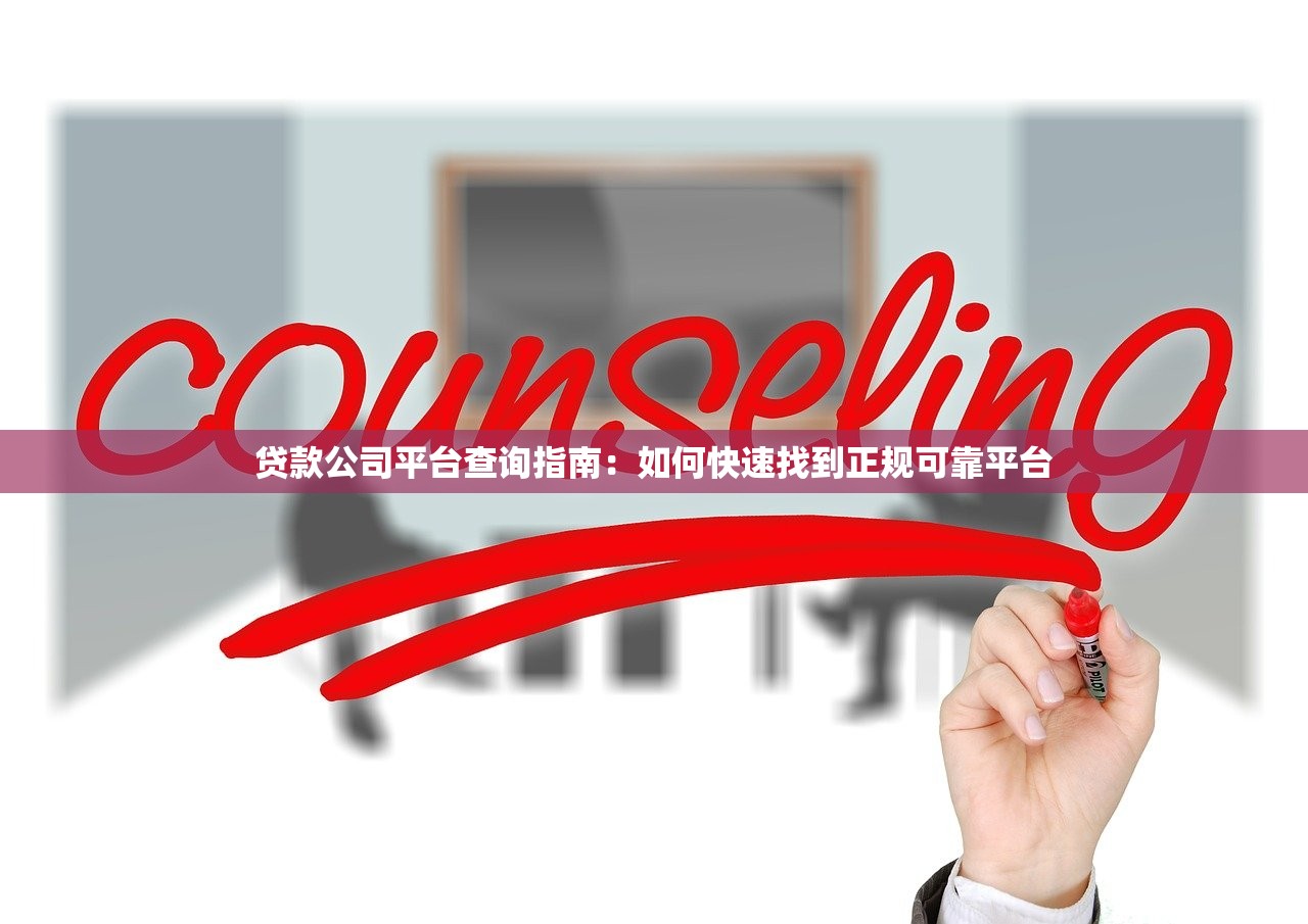 贷款公司平台查询指南：如何快速找到正规可靠平台