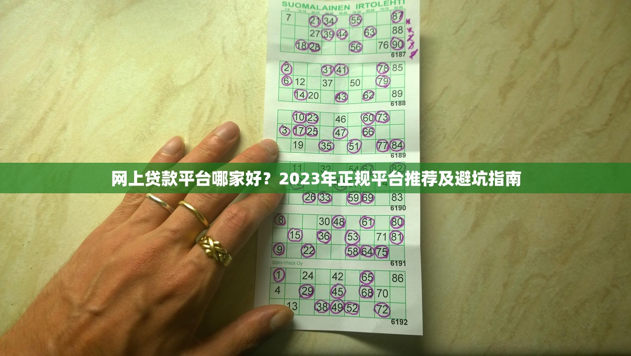 网上贷款平台哪家好？2023年正规平台推荐及避坑指南