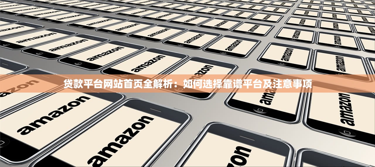 贷款平台网站首页全解析：如何选择靠谱平台及注意事项