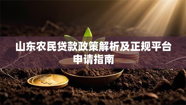 山东农民贷款政策解析及正规平台申请指南