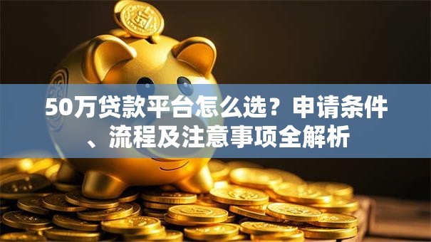 50万贷款平台怎么选？申请条件、流程及注意事项全解析