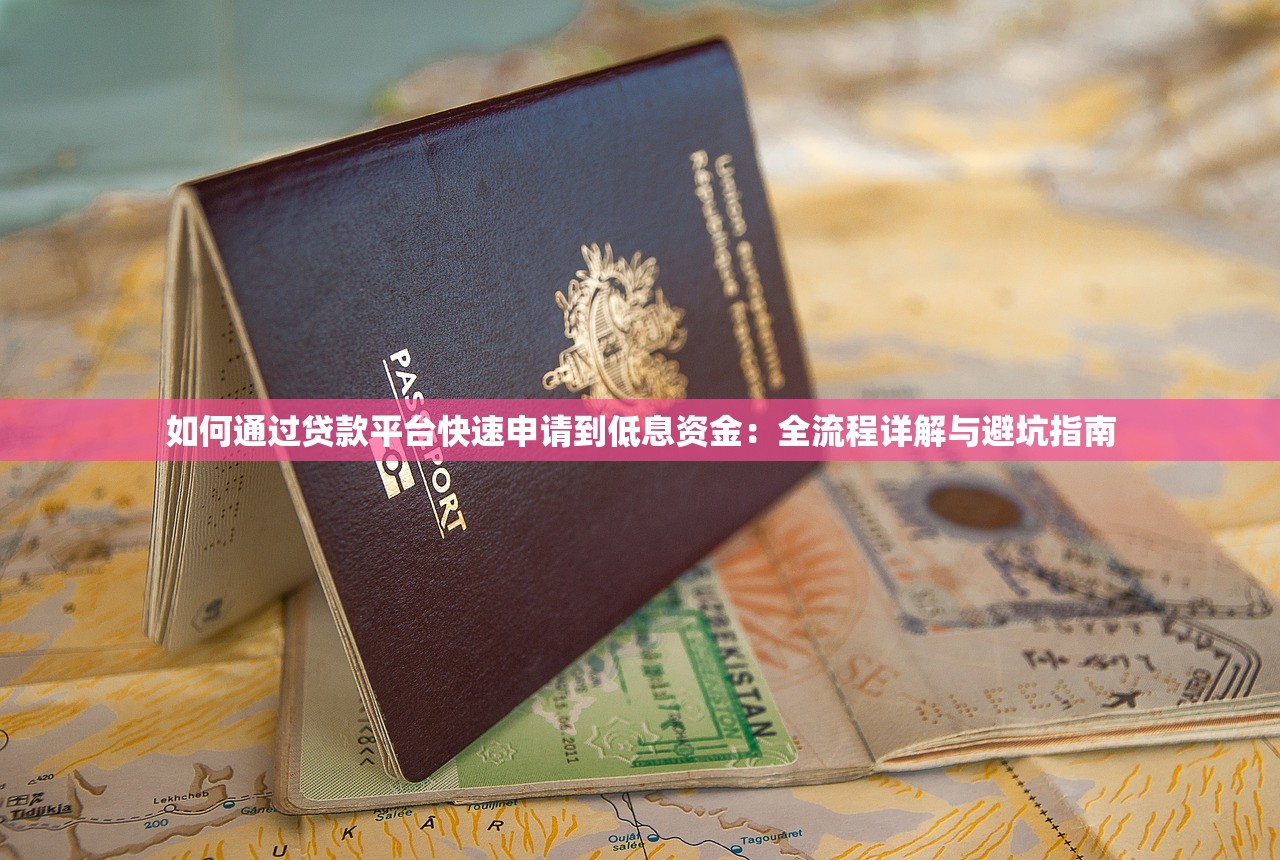 如何通过贷款平台快速申请到低息资金：全流程详解与避坑指南
