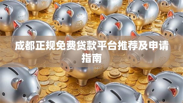 成都正规免费贷款平台推荐及申请指南