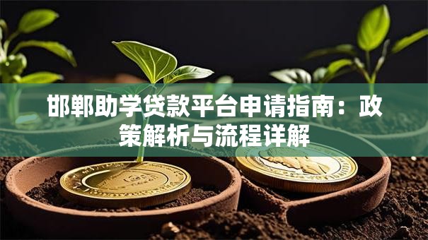 邯郸助学贷款平台申请指南：政策解析与流程详解