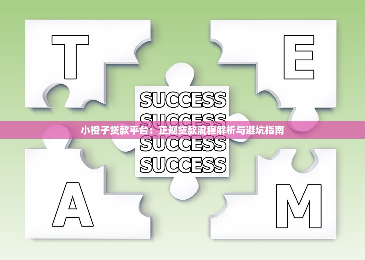 小橙子贷款平台：正规贷款流程解析与避坑指南