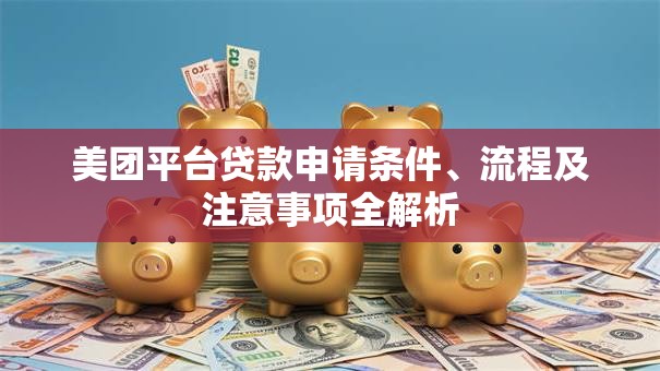 美团平台贷款申请条件、流程及注意事项全解析