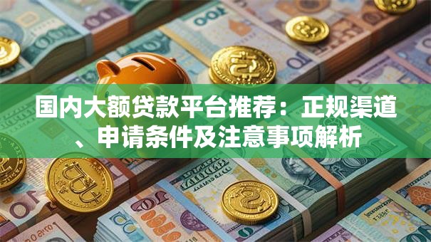 国内大额贷款平台推荐：正规渠道、申请条件及注意事项解析