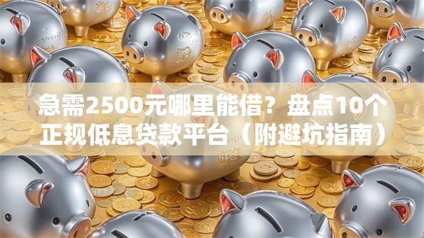 急需2500元哪里能借？盘点10个正规低息贷款平台（附避坑指南）