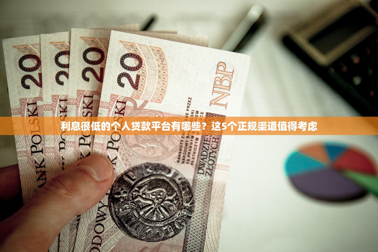 利息很低的个人贷款平台有哪些？这5个正规渠道值得考虑