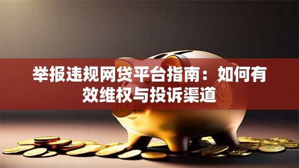 举报违规网贷平台指南:如何有效维权与投诉渠道 举报违规网贷平台指南:如何有效维权与投诉渠道