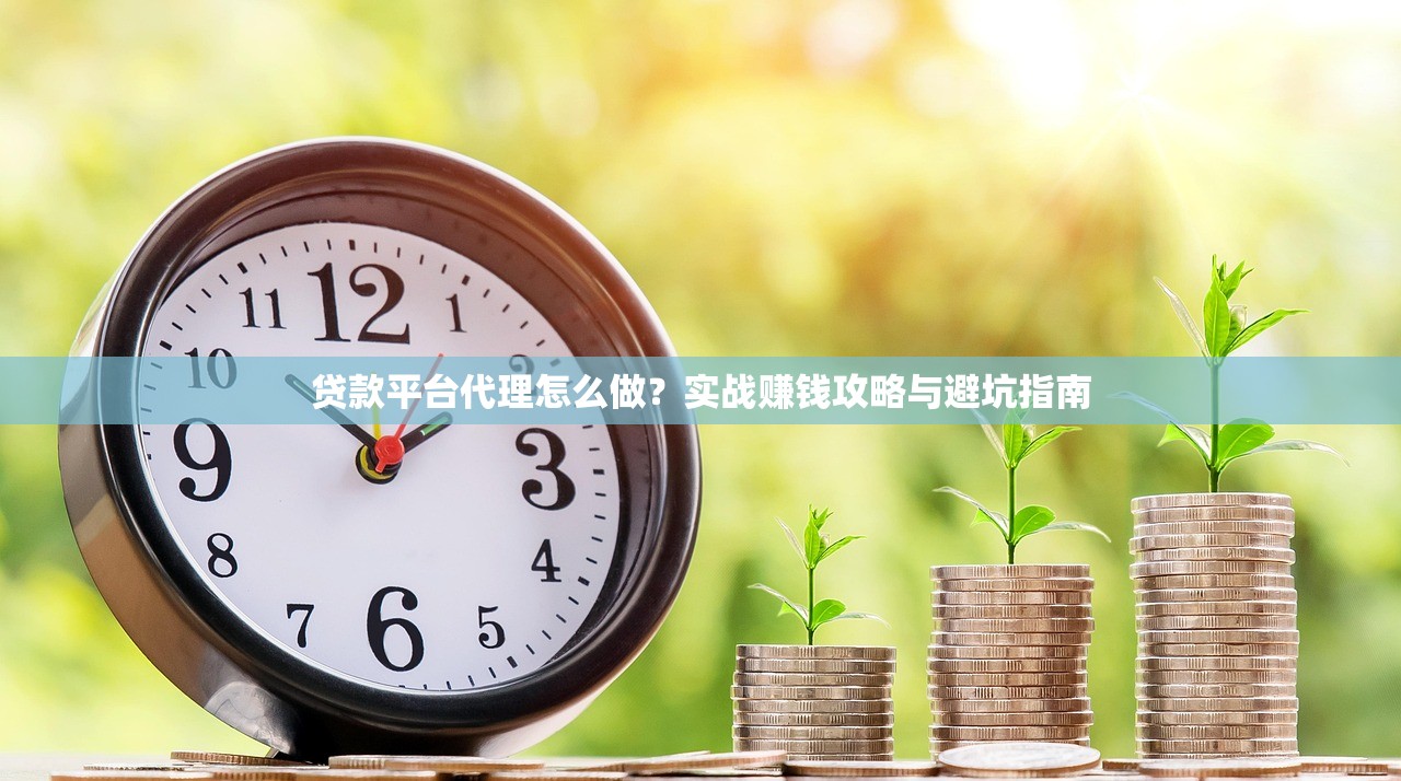 贷款平台代理怎么做？实战赚钱攻略与避坑指南