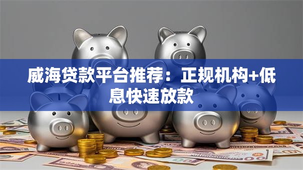 威海贷款平台推荐：正规机构+低息快速放款