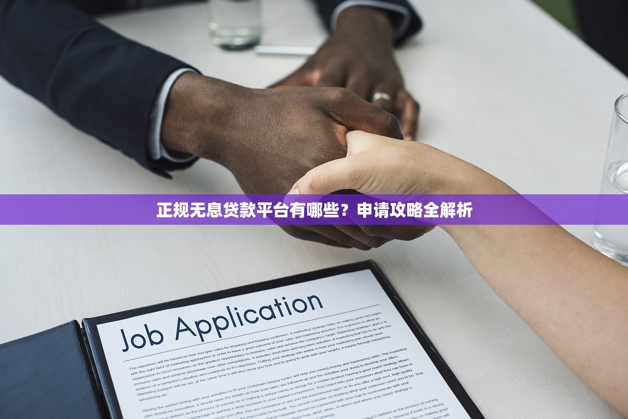 正规无息贷款平台有哪些？申请攻略全解析