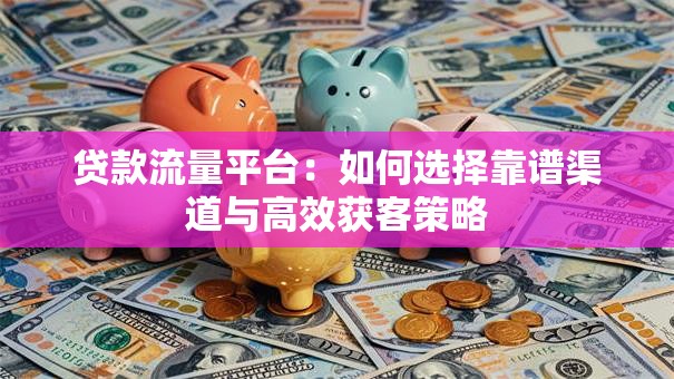 贷款流量平台:如何选择靠谱渠道与高效获客策略 贷款流量平台:如何选择靠谱渠道与高效获客策略