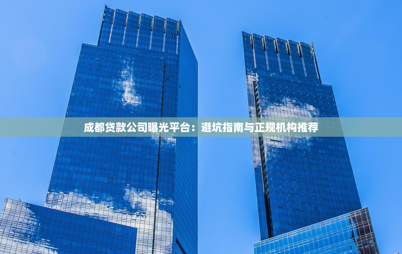成都贷款公司曝光平台：避坑指南与正规机构推荐