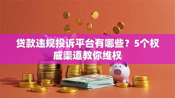 贷款违规投诉平台有哪些？5个权威渠道教你维权