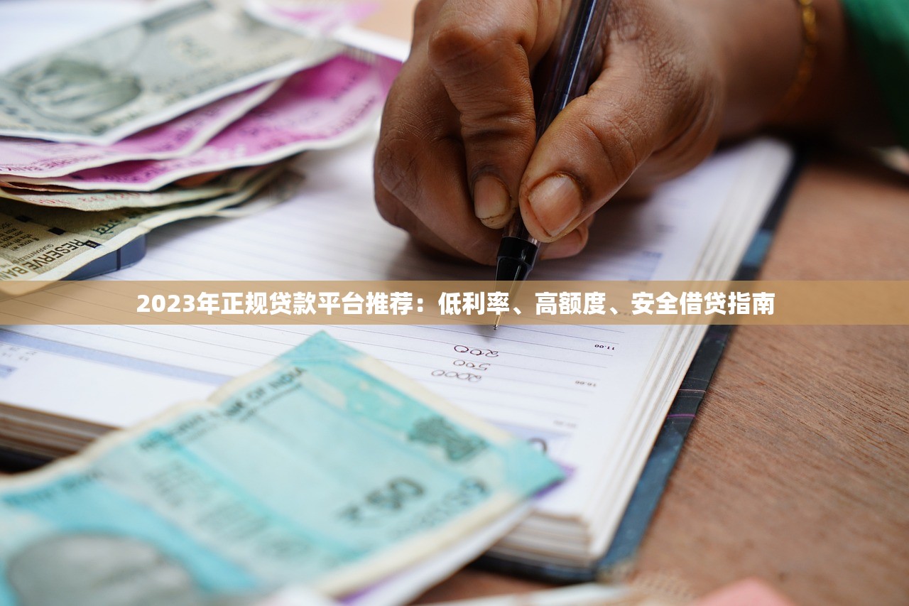 2023年正规贷款平台推荐：低利率、高额度、安全借贷指南
