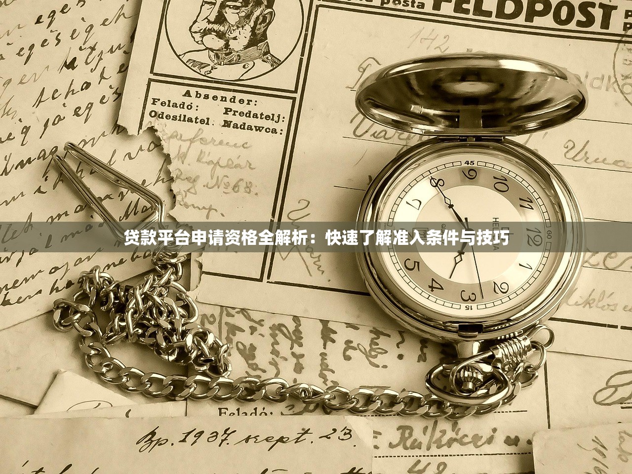 贷款平台申请资格全解析：快速了解准入条件与技巧