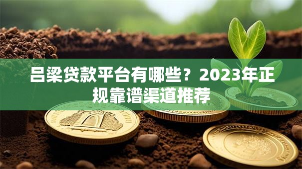 吕梁贷款平台有哪些？2023年正规靠谱渠道推荐