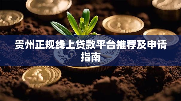 贵州正规线上贷款平台推荐及申请指南