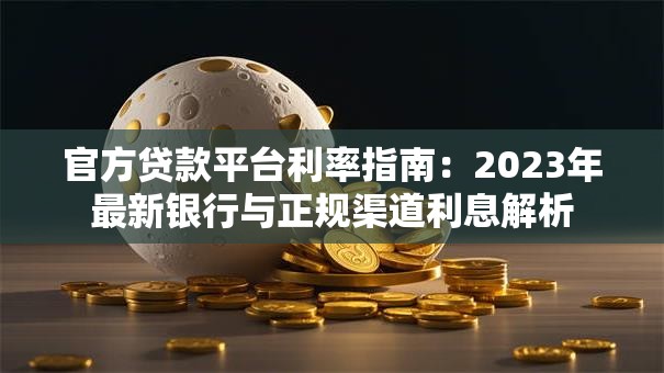 官方贷款平台利率指南:2023年最新银行与正规渠道利息解析 官方贷款平台利率指南:2023年最新银行与正规渠道利息解析