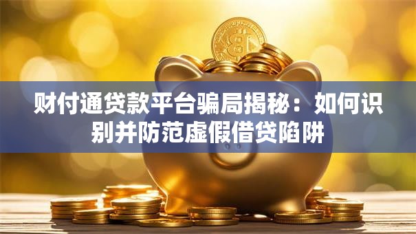 财付通贷款平台骗局揭秘：如何识别并防范虚假借贷陷阱