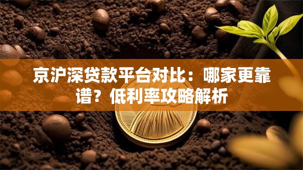 京沪深贷款平台对比：哪家更靠谱？低利率攻略解析